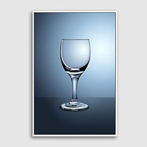 Framed Wine Glass Home Artwork for Living Room Bedroom
