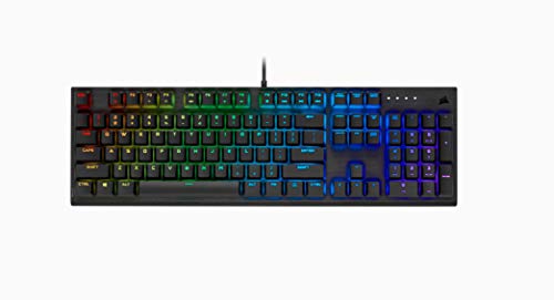 Teclado mecánico para juegos Corsair K60 RGB Pro - Interruptores de tecla mecánicos CHERRY - Marco de aluminio duradero - Retroiluminación RGB personalizable por tecla
