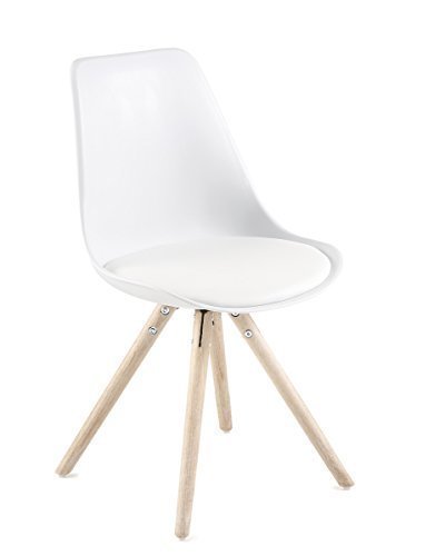Schalenstuhl Weiß Eiche - The Homey Design