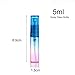 Elfenstall- Colorful 25pcs Mini 5ml 1/6oz Glass Refillable Perfume Empty Bottle Fine Mist Atomizer Pump Spray for Travel Makeup Party
