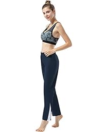 HISKYWIN 28 " 30" 32 " 34" Entrepierna Petite Regular Tall Largo Pantalones de yoga para dama Bootcut Pantalones deportivos acampanados con bolsillos