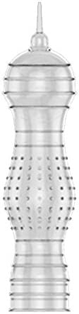 TFTEAM Ultra-thin Crystal Case Men's Delay Cover G-point Shaped Thorn Adult Sensitive Orgasm Latex Condom Delay Male Ejaculation Toy size A1 (Scorpio)
