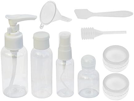 9 Pieces Travel Bottles, Portable Lightweight BPA Free Non-Toxic Travel Accessories for Makeup Cosmetic Toiletries Liquid Leak Proof Containers