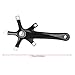 Bicycle Crank Arm Aluminium Alloy Bike Fixed-Gear Crank Single-Speed Road Bicycle Forged Crankset(Black)thumb 4