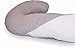 New Microfiber Zippered Replacement Maternity Body Pillow Cover (Grey)