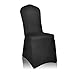 EMART Black Chair Covers 100 Pcs Spandex Stretch Universal Standard Seat Slipcovers Fitted for Wedding Bulk, Party, Banquet and Holidays Celebration