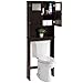 Best Choice Products Wooden Over-The-Toilet Space Saving Cabinet Shelf Tower Rack for Linens, Toiletry, Espresso