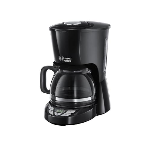 Russell Hobbs 22620-56 Coffee Machine Textures plus-22620-56, Stainless Steel, Black
