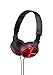 Sony Foldable Headphones with Smartphone Mic and Control - Metallic Red
