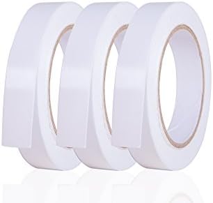 TRR Pack, 4/5 Inch X 30 Yard Double Sided Adhesive Tape Premium Scrapbooking Art Craft Supplies Multi Use Tape (3 Pack)