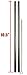 Venti Travel Mug Replacement Straws 2qty - Stainless Steel For Hot & Cold To-Go Drink Cups