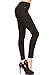 Women's Cotton Blend Stretch Skinny Pull On Pants Jeggings Black Size M