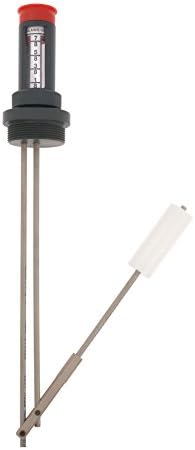 Krueger Sentry Gauge PH-2-71 Level Gauge, 71" Item Depth, 2" Item Width, Peek Plastic, NPT Male, 2" Item Diameter
