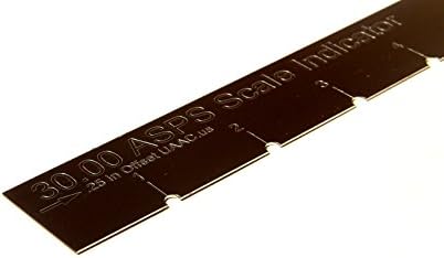 Luthier Tool Straight Edge Notched Engraved Scale Indicator: 30 Slim Kim | UAAC