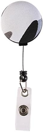 Fashion Navy Design,24 inch Retractable Cord,Badge Reel Clip Cute Name/ID Badge Holder For Office Employee,Doctor,Teacher,Nurse And Exhibition