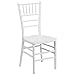 Flash Furniture 2 Pack HERCULES PREMIUM Series White Resin Stacking Chiavari Chair