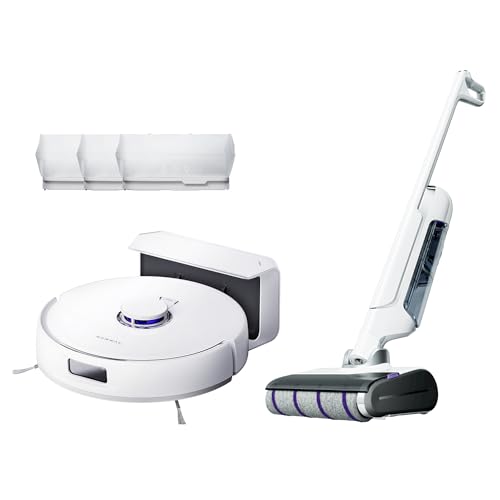 NARWAL Freo X Plus Robot Vacuum and mop with 3*Disposable Dust Bags and S10 Pro Lightweight Cordless Vacuum Mop