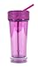 Mighty Mug Spill-Free Ice Tea & Coffee Tumbler with Straw, Double-Walled, Unspillable Cup, Condensation-Free, Unbreakable Tritan Plastic, BPA Free, (Purple, 20oz)
