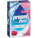 Propel Zero Berry Water Beverage Powder Mix, 10 Packets per Box