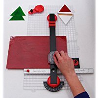 Creator's Beetle Bits Mini Glass Cutting System Portable Work Station For Geometric Shapes COMPLETE WITH 2 Waffle Grids AND Push Button Flying Beetle Glass Cutter INCLUDED - DIY - Made In The USA