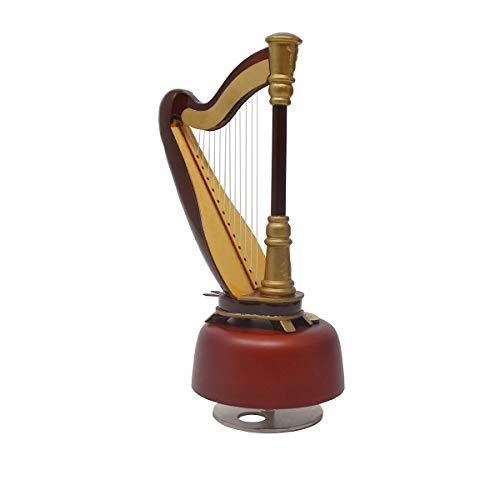 image for KingPoint Harp Rotating Music Box Instrument Gift Accessories Mini Hom