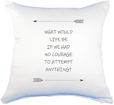Amazon Co Jp 英語 名言 グッズ クッション Lサイズ What Would Life Be 143 アロー ポジティブグッズ ホビー