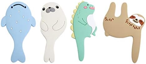 Cabilock 4pcs Children Cartoon Animal Wall Hooks Ornamental Wall Hanger Adhesive Storage Hooks Kitchen Towel Hooks Hat Rack for House Bed room Assorted Coloration