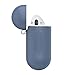 ZALU Compatible for AirPods Case Protective Silicone Cover and Skin for AirPods Charging Case 2 & 1 [Front LED not Visible] [Wireless Rechargeable] (Midnight Blue)