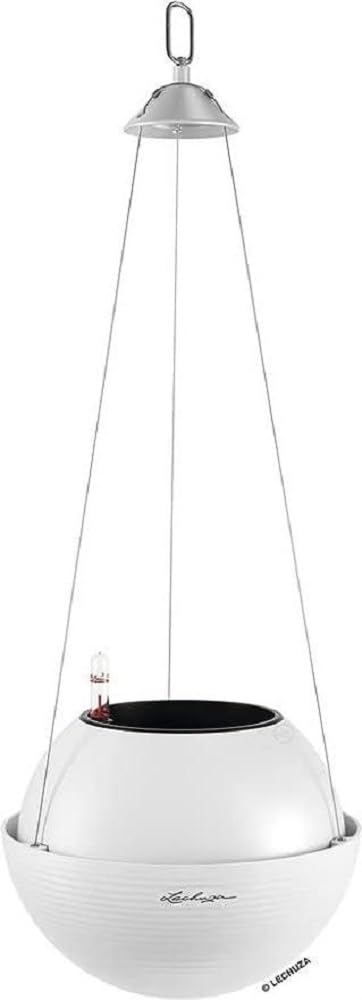 Lechuza Bola Colour 23 white 16760, Polypropylene (PP) Plastic, 23x23x18 cm