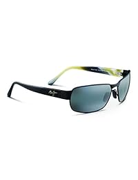 Gafas de sol Maui Jim   Coral Negro 249   Montura rectangular, lentes polarizadas, con tecnología de lente PolarizedPlus2 patentada