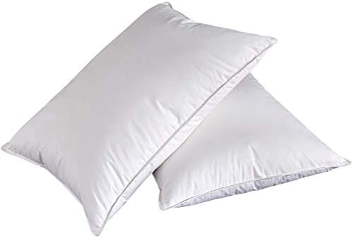 Puredown White Goose Feather Down Pillow Hotel Quality Set Of 2