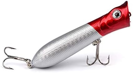 vissen 10 Color Hard Plastic Freshwater Saltwater Baits 3" 0.42 Oz 6# Tremble Hooks Popper Lure