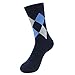 Ordenado 5 Pairs Men Dress Socks Cotton Argyle Assorted Colors Socks For Business Casual