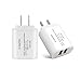 Wall Charger, 4-Pack [Smart IC] 10.5W 2.1A/5V Dual Port USB Wall Charger Adapter Plug for Iphone 6 6S Plus SE 5S Ipad, Samsung Galaxy S7 S6 Edge Note Tablet HTC LG Huawei BLU Nokia, Android Phone More