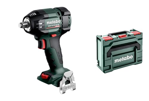 Metabo 602404840 SSW 18 LTX 550 BL Cordless Impact Wrench Without Battery Pack, Without Charger in metaBOX 145 case