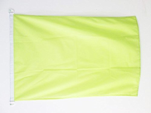 AZ FLAG - Plain Yellow Flag - 2x3 Ft - For Outdoor - Yellow Solid color Banner Knitted Polyester with Two Plastic Rings - Fade Resistant - Vivid Colors - 2' x 3' Feet - 90x60 Cm