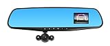 Official HD Mirror Cam - As Seen on TV Dash Cam 350&deg;, Motion Detection, 2.5" LCD, 720P HD, Dashboard Camera Video Recorder with Micro SD Card, Loop Recording, Night-Mode (16GB)