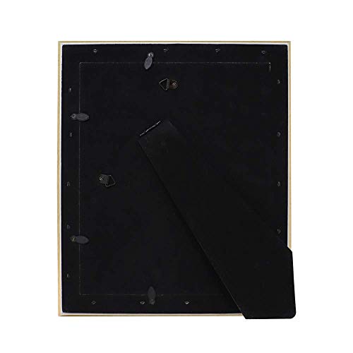 Isaac Jacobs 8x10 Gold Beveled Mirror Picture Frame Classic Mirrored Frame with Deep Slanted