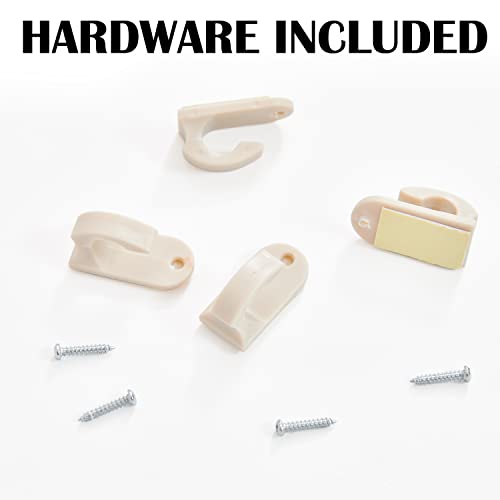 French Door Curtain Rods No Drill Cafe Curtain Rod for Tier Curtains