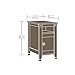 Sauder Carson Forge Side Table, Washington Cherry finish