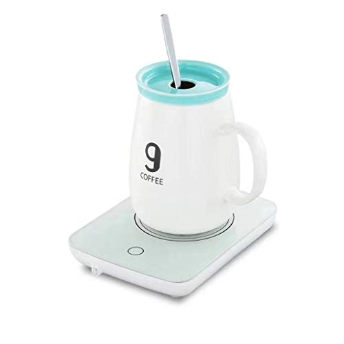 Kidirt Auto Heating Electric Mug Warmer Coaster 55 ° Constant Temperature Home Office Convenient White - Thumbnail 4