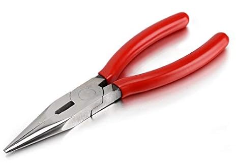 Venus 173/8/200 Steel Long Nose Plier (Red, Pack of 1)