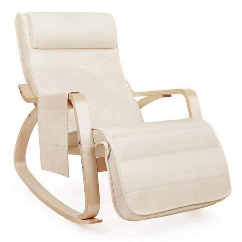 SONGMICS-Sedia-a-Dondolo-con-Poggia-Gambe-di-Angolo-Regolabile-a-5-Gradi-Carico-Massimo-150-kg-Simil-Lino-Beige-LYY12M