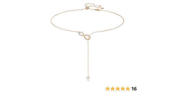 Swarovski Infinity Y-Necklace White 