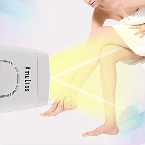 Transer Permanent Hair Removal Device for Women and Men Home Use Hair Removal System for Face Underarm, Bikini Area, Arms, Legs, Chest, Back and Atomach, Compact Hair Removal Epilator (White)