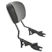 Black Harley Backrest Sissy Bar Upright Passenger Backrest w/Pad HD Street Glide FLHX FLHR 2009-2018 Detachable