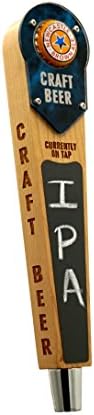 Bottle Cap Beer Tap Handle with Chalkboard and Magnetic Cap Holder-Blue