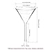 ULAB Scientific Glass Funnel 100mm, Stem Diameter 13mm, 3.3 Borosilicate Glass, Heavy Wall, Pack of 1, UGF1002