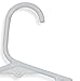 Honey-Can-Do HNG-01329 Kid's Tubular Hanger with Clips and Dress Notches, 3-Pack, White