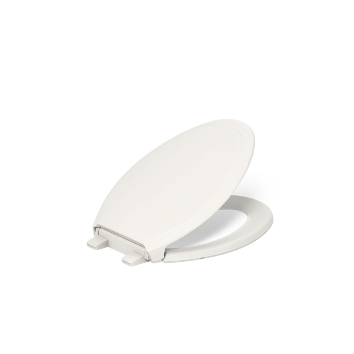 Photo 1 of KOHLER 4734-RL-96 Rutledge ReadyLatch Soft Close Elongated Toilet Seat, Quiet-Close Lid, Grip-Tight Bumpers, Installation Hardware, Home Essentials, Biscuit